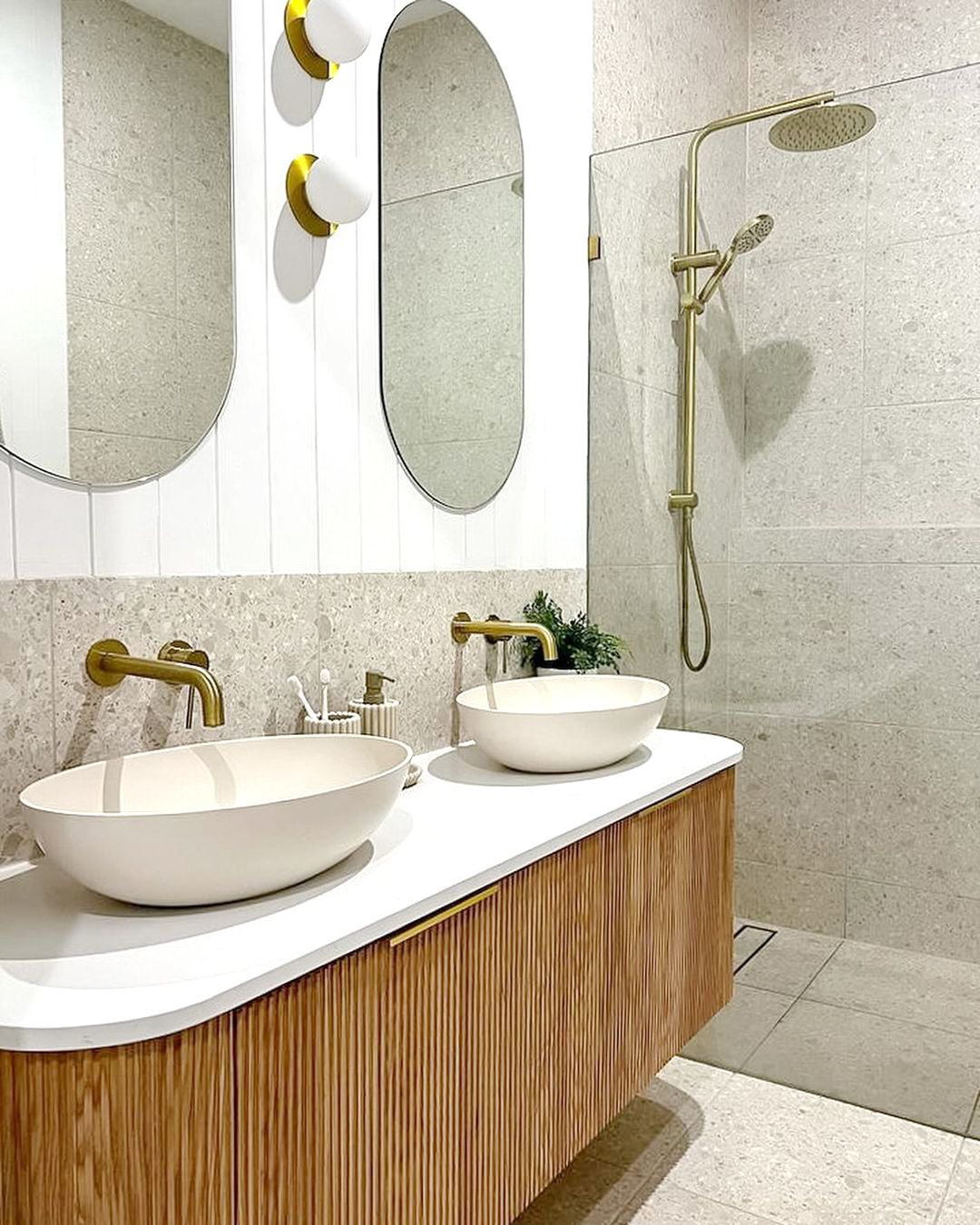BURLEIGH Wall Hung Curve Vanity Woodland Oak (All Sizes)-project