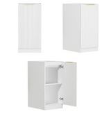 BURLEIGH White Laundry Cabinet with Stone Top 1060x600x900mm