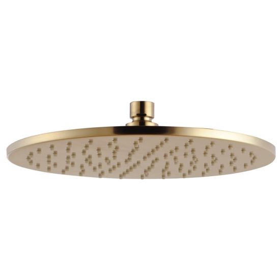 AQU 250mm Shower Head - Brushed Brass