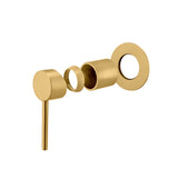 LUCID PIN Wall Mixer 80mm - Brushed Brass
