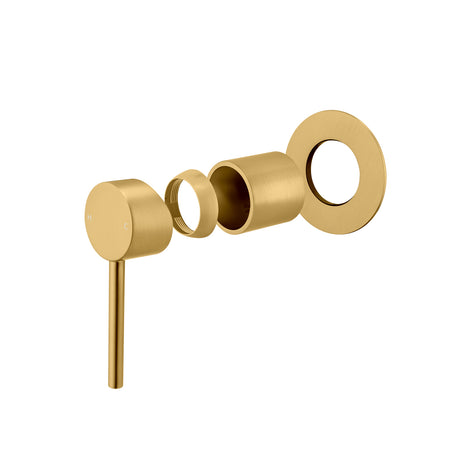 LUCID PIN Wall Mixer 80mm - Brushed Brass