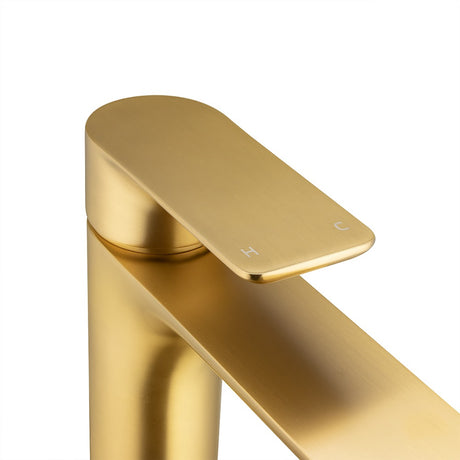VOG Tall Basin Mixer - Brushed Brass