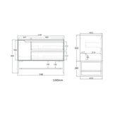 BYRON Wall Hung Vanity Sable Walnut