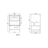 BYRON Wall Hung Vanity Sable Walnut