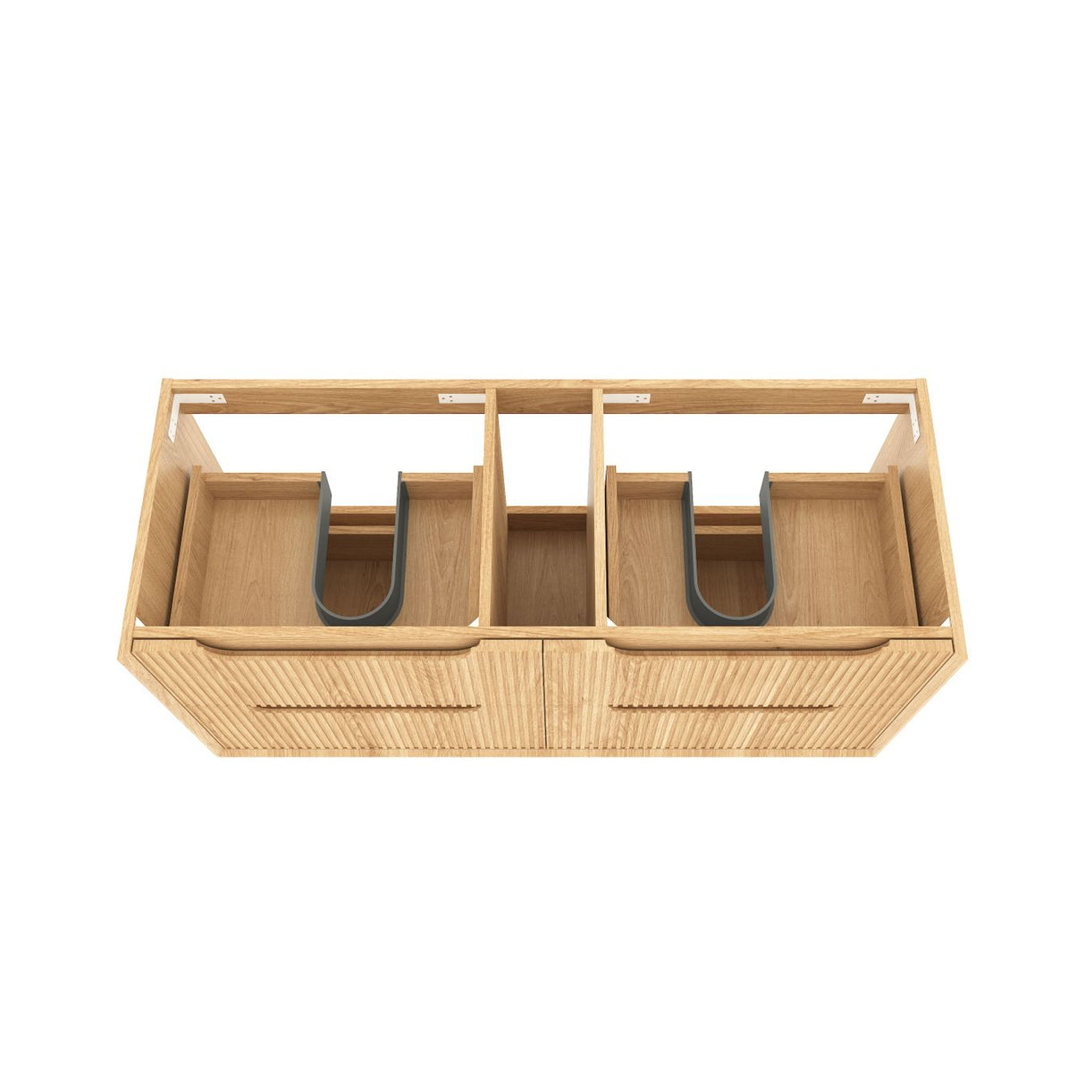 BYRON Fluted Wall Hung Vanity Woodland Oak (All Sizes)