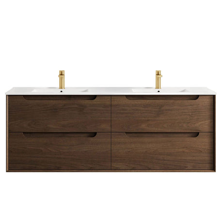 BYRON Wall Hung Vanity Sable Walnut 
