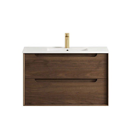 BYRON Wall Hung Vanity Sable Walnut 
