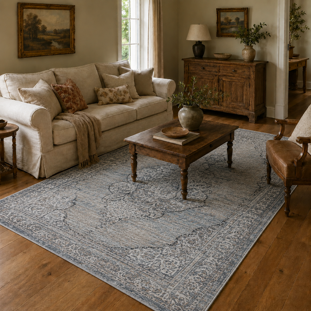 Baile Vintage Woodmere Grey Rug