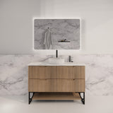 Riva BALI Freestanding Vanity Fluted American Oak (All Sizes)