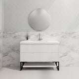 Riva BALI Freestanding Vanity Fluted Matte White (All Sizes)