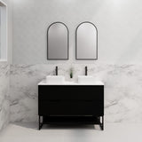 Riva BALI Freestanding Vanity Fluted Matte Black (All Sizes)
