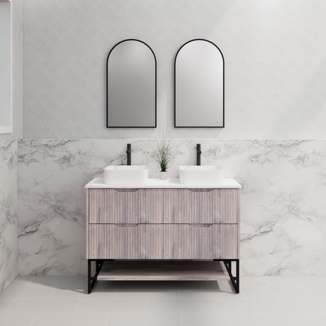 Riva BALI Freestanding Vanity Fluted White Oak (All Sizes)