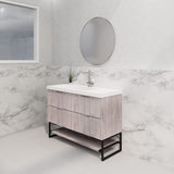 Riva BALI Freestanding Vanity Fluted White Oak (All Sizes)