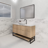 Riva BALI Freestanding Vanity Fluted American Oak (All Sizes)