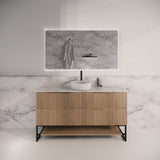 Riva BALI Freestanding Vanity Fluted American Oak (All Sizes)