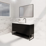 Riva BALI Freestanding Vanity Fluted Matte Black (All Sizes)