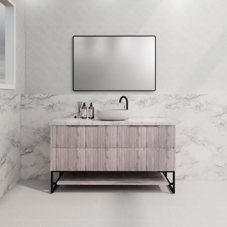 Riva BALI Freestanding Vanity Fluted White Oak (All Sizes)