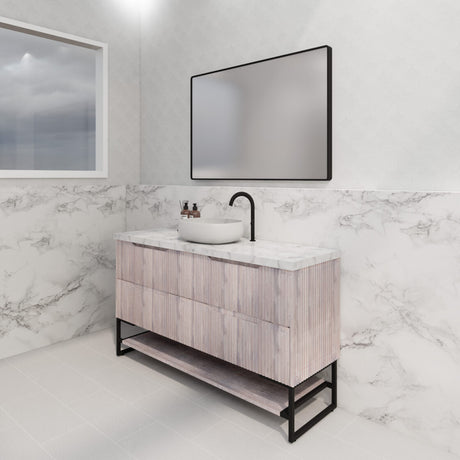 Riva BALI Freestanding Vanity Fluted White Oak (All Sizes)