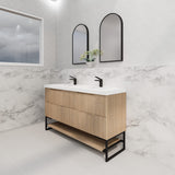 Riva BALI Freestanding Vanity Fluted American Oak (All Sizes)