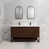 Riva BALI Freestanding Vanity Fluted Brown Oak (All Sizes)