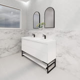 Riva BALI Freestanding Vanity Fluted Matte White (All Sizes)