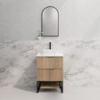 Riva BALI Freestanding Vanity Fluted American Oak (All Sizes)