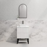 Riva BALI Freestanding Vanity Fluted Matte White (All Sizes)