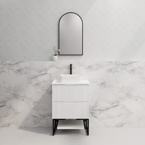 Riva BALI Freestanding Vanity Fluted Matte White (All Sizes)