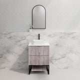 Riva BALI Freestanding Vanity Fluted White Oak (All Sizes)