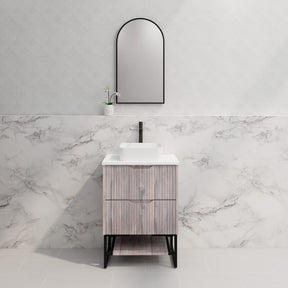Riva BALI Freestanding Vanity Fluted White Oak (All Sizes)