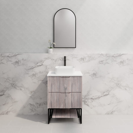 Riva BALI Freestanding Vanity Fluted White Oak (All Sizes)