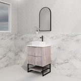 Riva BALI Freestanding Vanity Fluted White Oak (All Sizes)