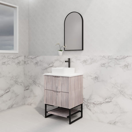 Riva BALI Freestanding Vanity Fluted White Oak (All Sizes)