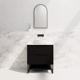 Riva BALI Freestanding Vanity Fluted Matte Black (All Sizes)