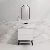 Riva BALI Freestanding Vanity Fluted Matte White (All Sizes)