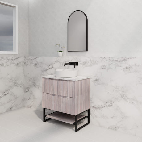 Riva BALI Freestanding Vanity Fluted White Oak (All Sizes)