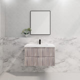Riva BALI Wall Hung Vanity White Oak (All Sizes)