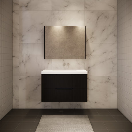 Riva BALI Wall Hung Vanity Matte Black