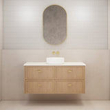 Riva Banff Wall Hung Vanity Coastal Oak (All Sizes)