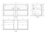 Riva Banff Wall Hung Vanity Coastal Oak (All Sizes)