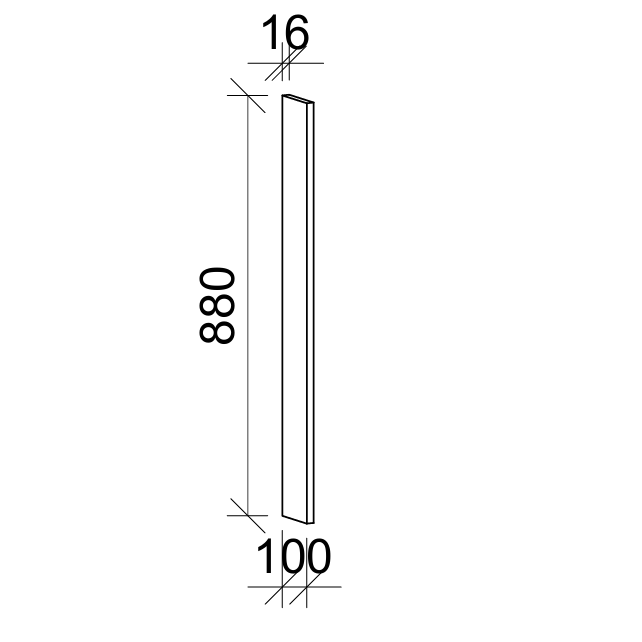Timberline Modular Panel Only – Compatible with Base Cabinet, Top Cabinet, and Tall Cabinet (16mm, All Sizes)