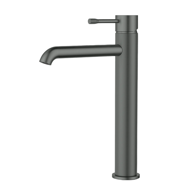 Linie Highrise Basin Mixer - Brushed Gun Metal