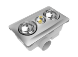 MODURA BathLux2 Silver Exhaust Fan With 8w Led Light