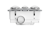 MODURA BathLux2 Silver Exhaust Fan With 8w Led Light