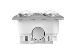 MODURA BathLux4 Silver Exhaust Fan With Led Light 8w