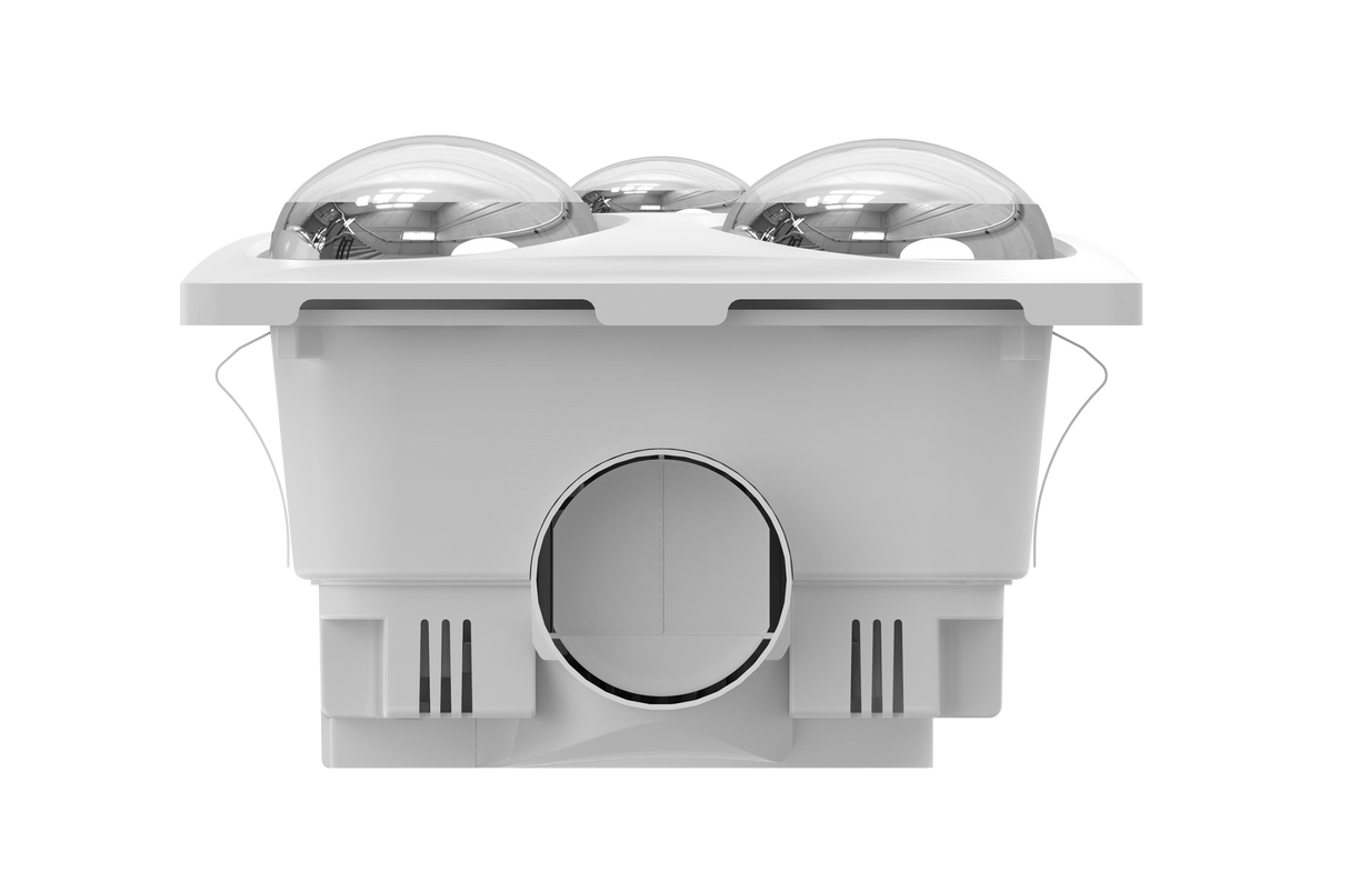 MODURA BathLux4 White Exhaust Fan With Led Light 8w