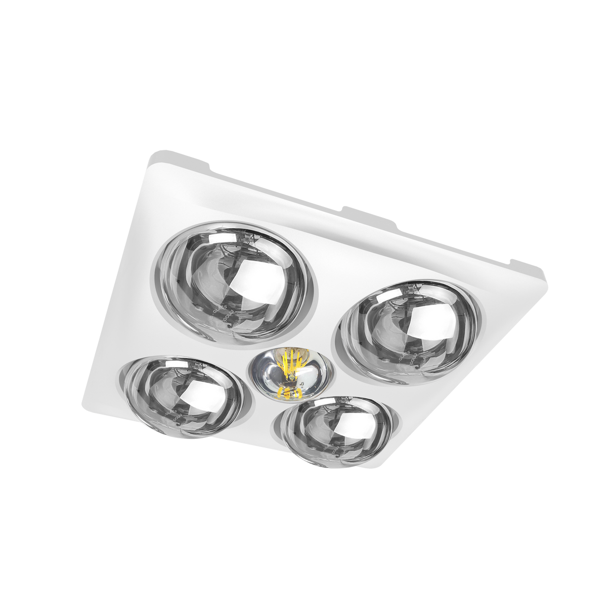 MODURA BathLux4 White Exhaust Fan With Led Light 8w