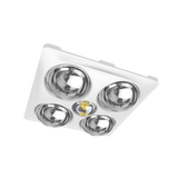 MODURA BathLux4 White Exhaust Fan With Led Light 8w
