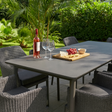 Bella Extendable Outdoor Dining Table - Charcoal