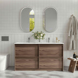 Bella Floor Standing Vanity - Notaio Walnut